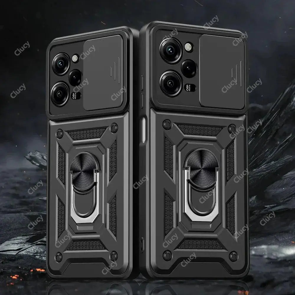 Redmi Shockproof Armor Case Magnetic Ring Holder Accessory