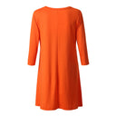 Pumpkin Print Maternity Party Dress