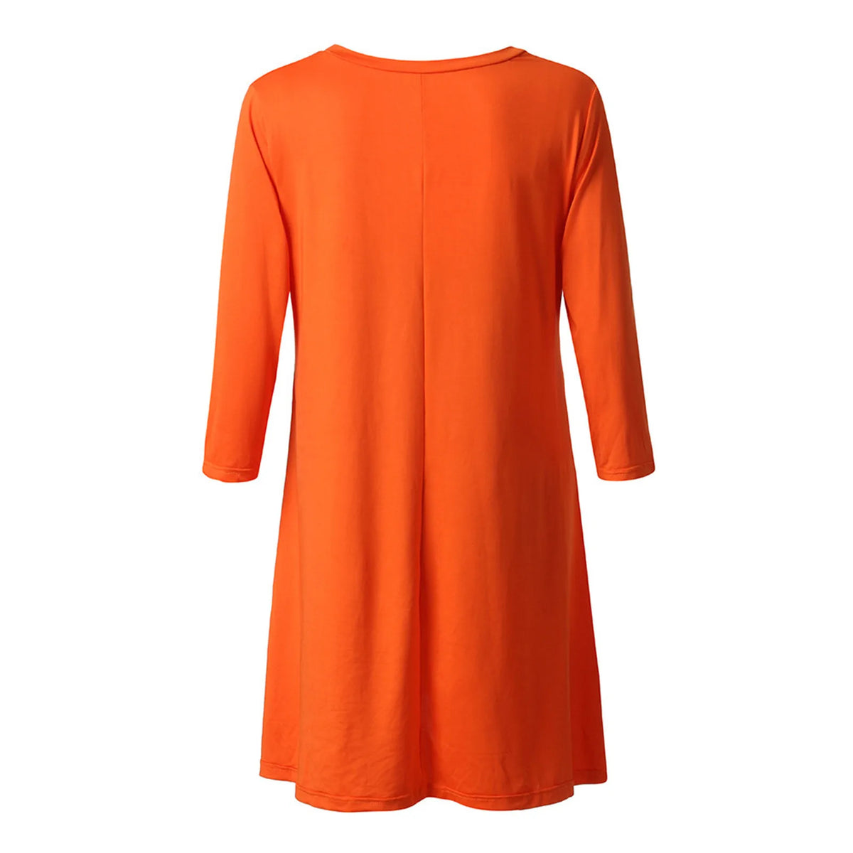 Pumpkin Print Maternity Party Dress