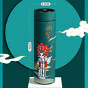 Retro Style Stainless Steel Bottle With Smart Temperature Display Leak Proof