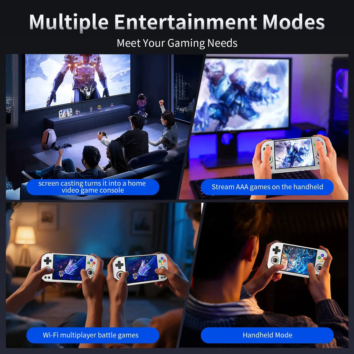 Anbernic RG 477M Handheld Game Console 4.7" LTPS In-Cell Multi-touch Screen Android WIFI Video Gaming Player Al Assistant RG477M