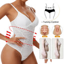 Lace Bodysuit with Tummy Control & Built-in Bra Slimming