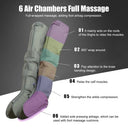 6 Section Massage Tool Electric Air Compression Leg Massager Waist Arm Leg Wraps Foot Ankles Calf Massage Machine Promote Blood