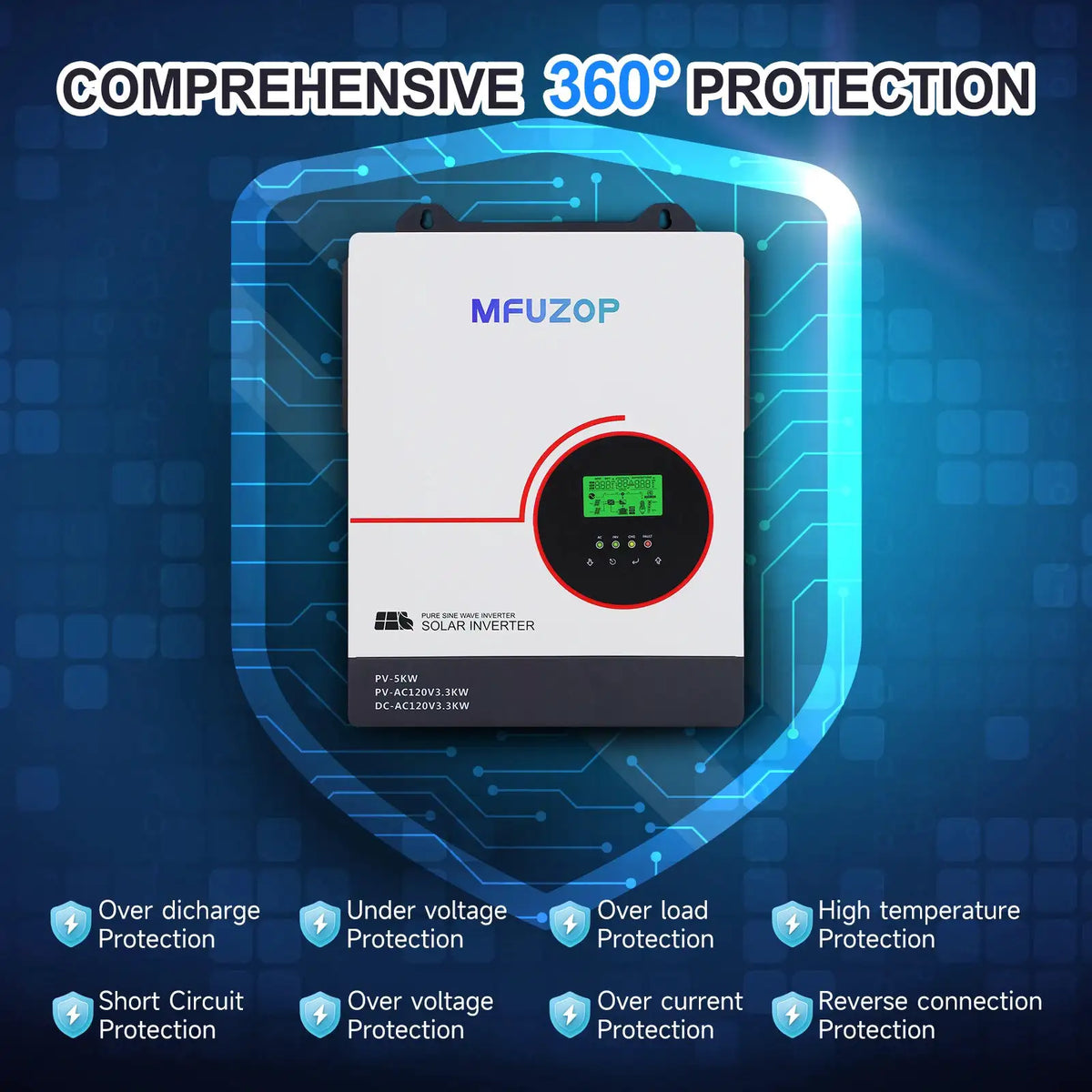 MFUZOP 3300W 24V Solar Inverter