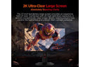 HKC inch QHD Fast IPS DIC sRGB Hardware Low Blue Light Compact Stand Gaming Computer Monitor with Height Adjustable, Pivot & Tilt Stand