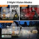 Outdoor Security Camera with 3 Views