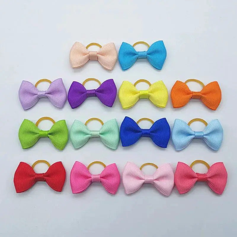 Ribbon Pet Hair Accessories For Dogs Cute Hair Bows Bands
