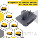 Adapter For Makita Milwaukee 18V Battery To Dyson Vacuum