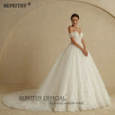 Ivory Glitter Wedding Dress for Bride