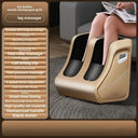 Foot & Calf Massager Heat Plantar Relief Circulation Shiatsu Deep Kneading Compression Adjustable for Women and Men Factory Sale