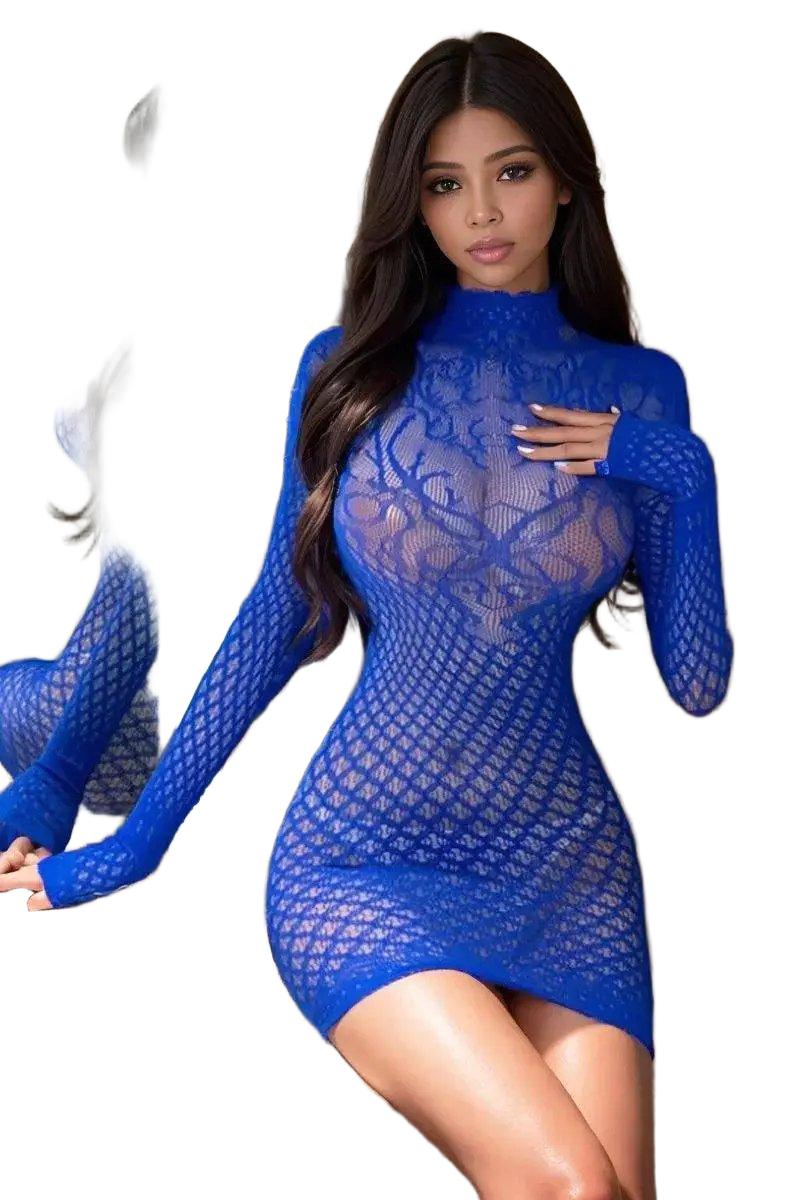 Breathable Lace Backless Dress for Work — product view 1