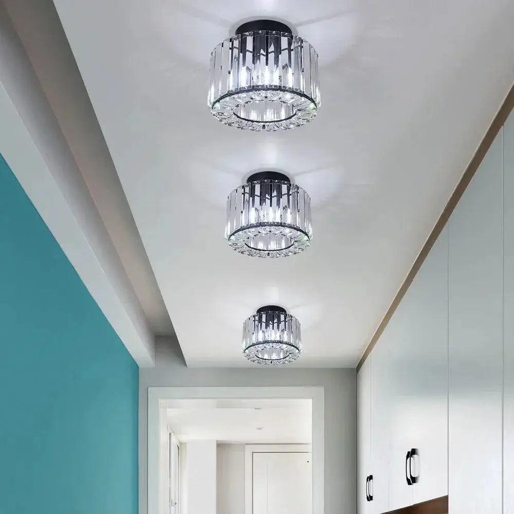 Glass LED Pendant Light Ceiling Lamp Adjustable Fixture