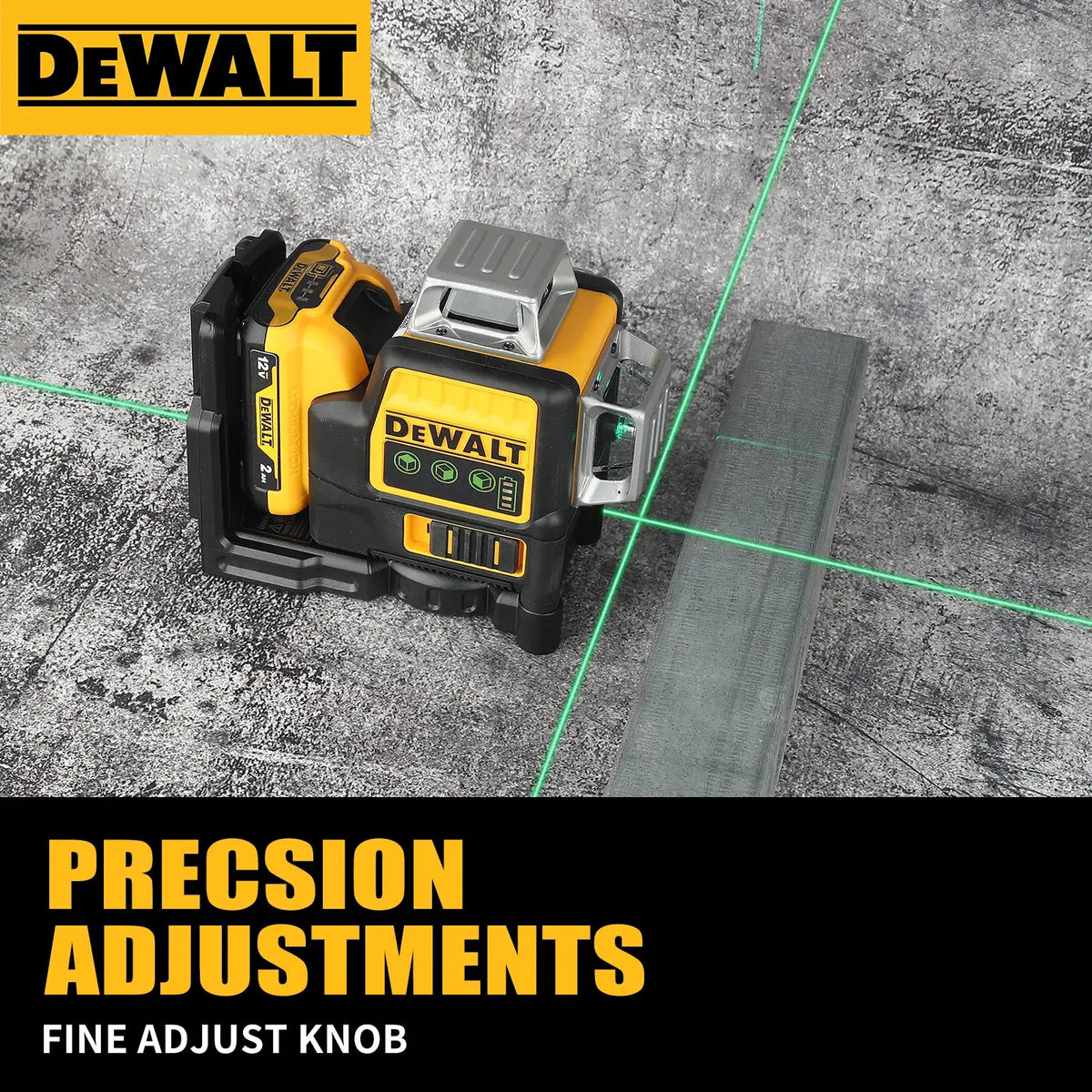 Dewalt 12 Line Green Laser Level 3D