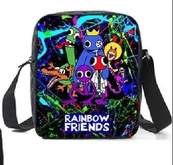 MINISO Rainbow Friends Backpack for Kids Cartoon School Bag