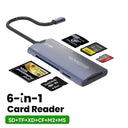 6 In 1 USB C Universal Memory Card Reader