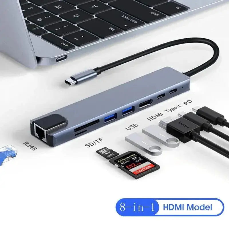 USB C Hub Docking Station Splitter For Seamless Connectivity