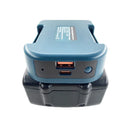 Portable USB Charger Adapter for Makita Milwaukee Batteries