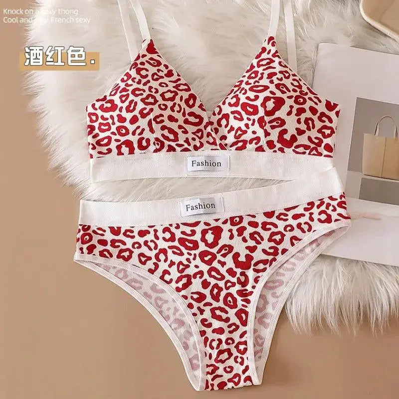 Leopard Print Bra Set Chic Comfy Lingerie Upgrade Now