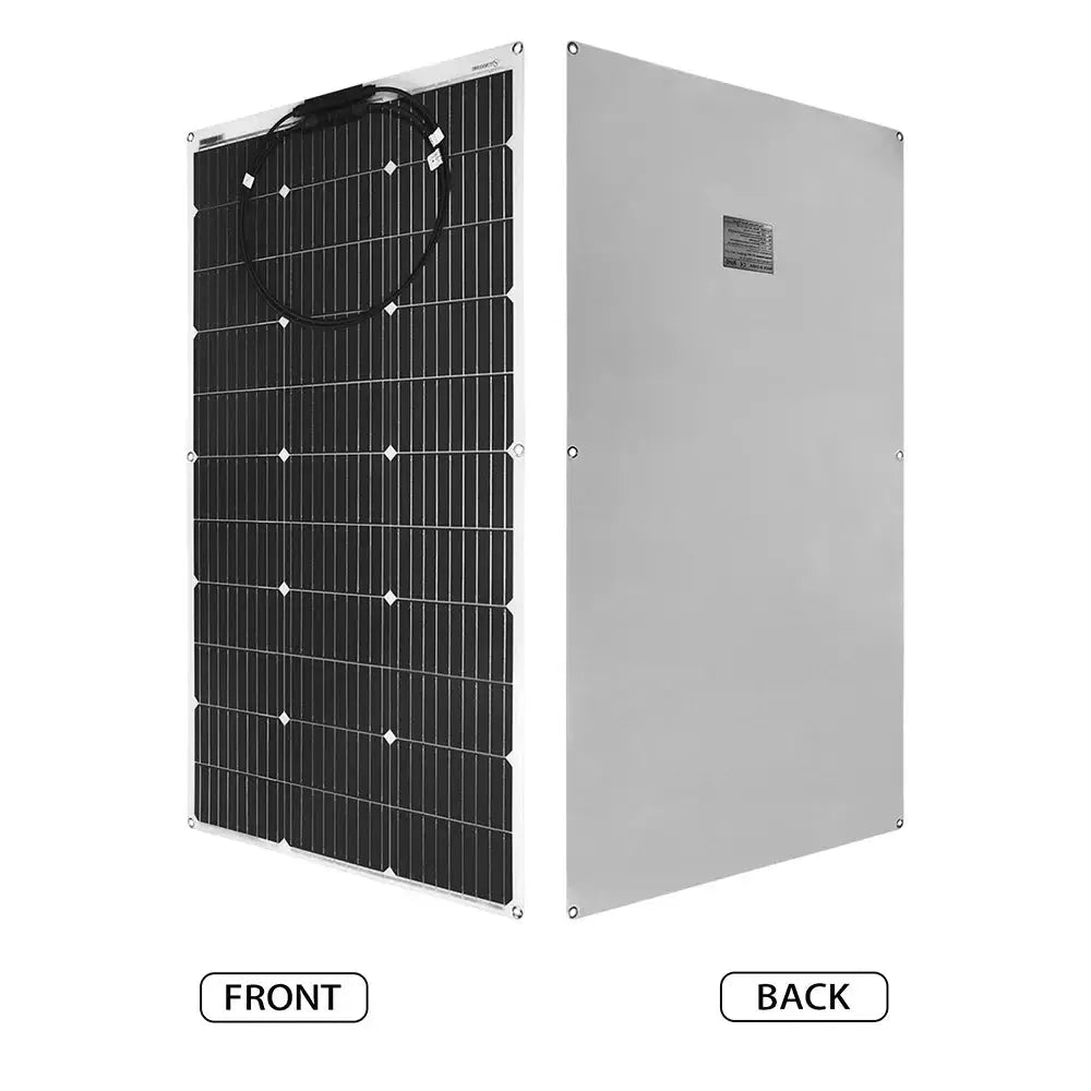 Solar Panel Kit 100W 200W 300W 400W 500W 600W 12V Solar Battery Charger Outdoor Portable Flexible Solar Panels for Home/RV/Boat