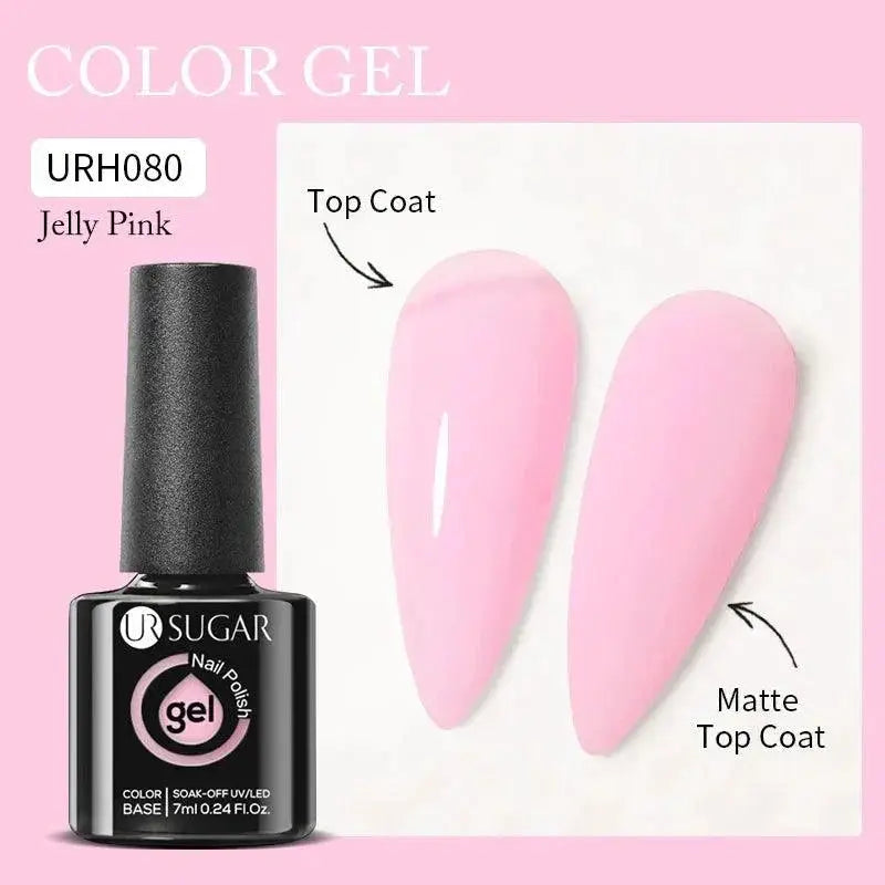 Jelly Pink Gel Nail Polish Captivating Long Lasting Color