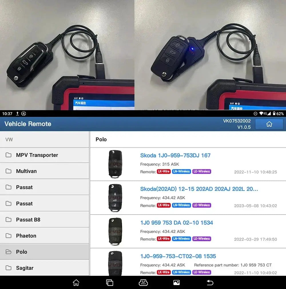 Launch X431 Key Programmer 4 Keys Set IMMO Tools In Stock