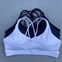 Breathable Nylon Spandex Sport Bra With Chest Pad