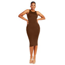 Seamless U Backless Bodysuit Dress for Women Tummy Control