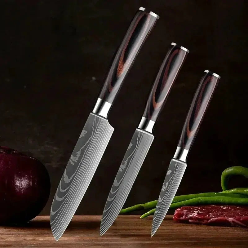 Premium Stainless Steel Chef Knife Set For Slicing Meat - OurLum.com