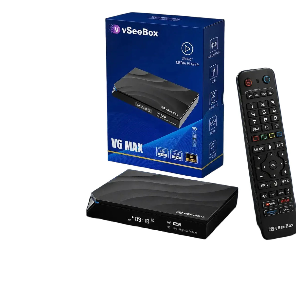 Vseebox Max Ultra HD Set Top Box — product view 1