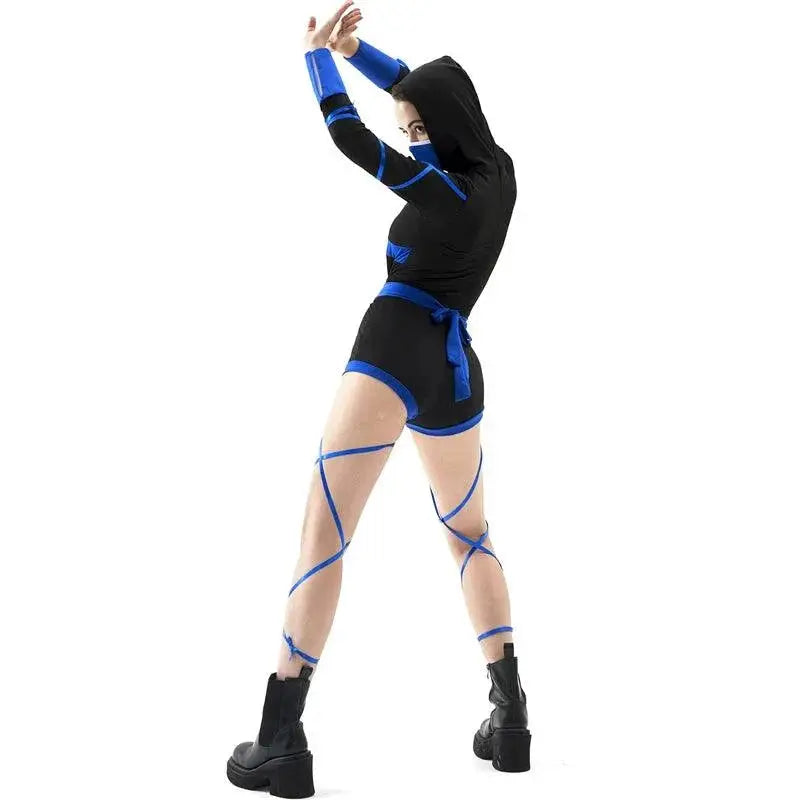 Anime Dragon Ninja Warrior Costume Jumpsuit For Cosplay