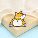 Cartoon Dogs Enamel Brooch Cute Animals Badge Jewelry Gift