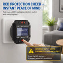 Outlets Testor LCD Digital Socket Tester UK Plug Voltage Wiring Fault Detector RCD Test Ground Neutral Polarity Check 90-250V