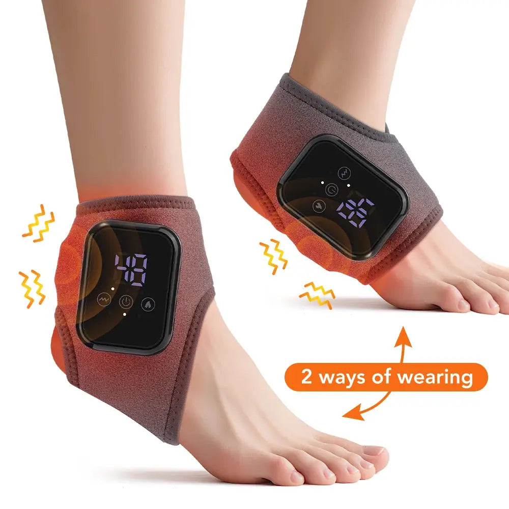 Electric Heating Wrist Guard Vibration Massage Hot Compress Wrist Brace Ankle Wrap Hand Foot Protector Rechargeable Wristband