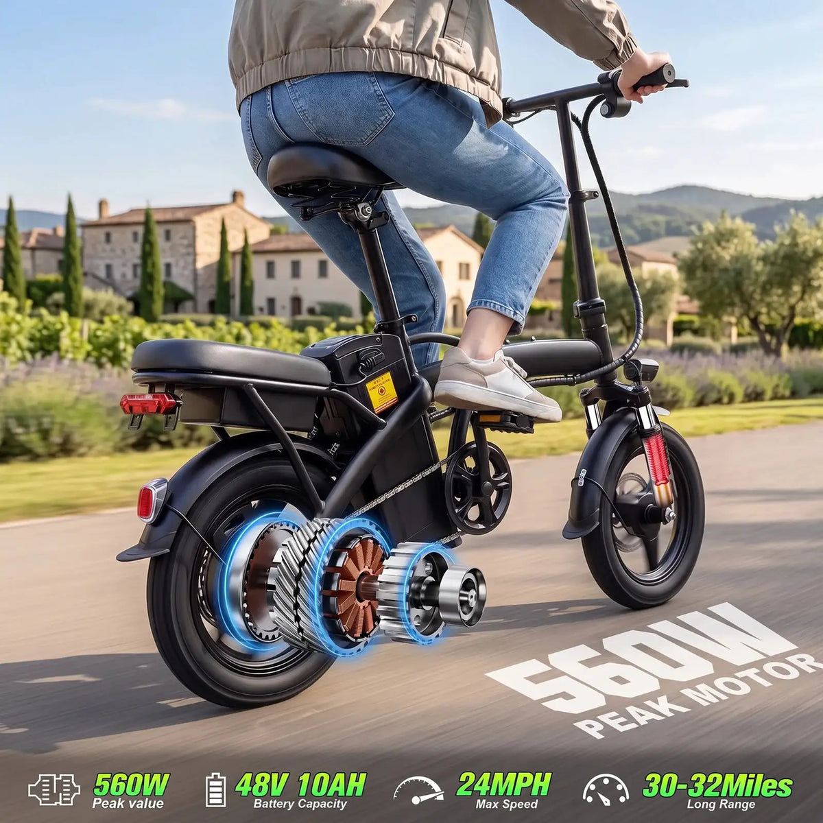 Quick Fold Inch Cruiser Bike — product view 2