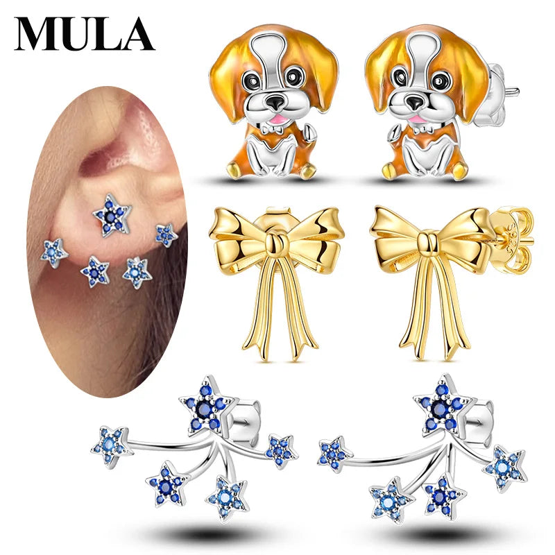 Mula Sterling Silver Stud Earrings