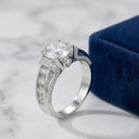 Sparkling Moissanite Diamond Ring