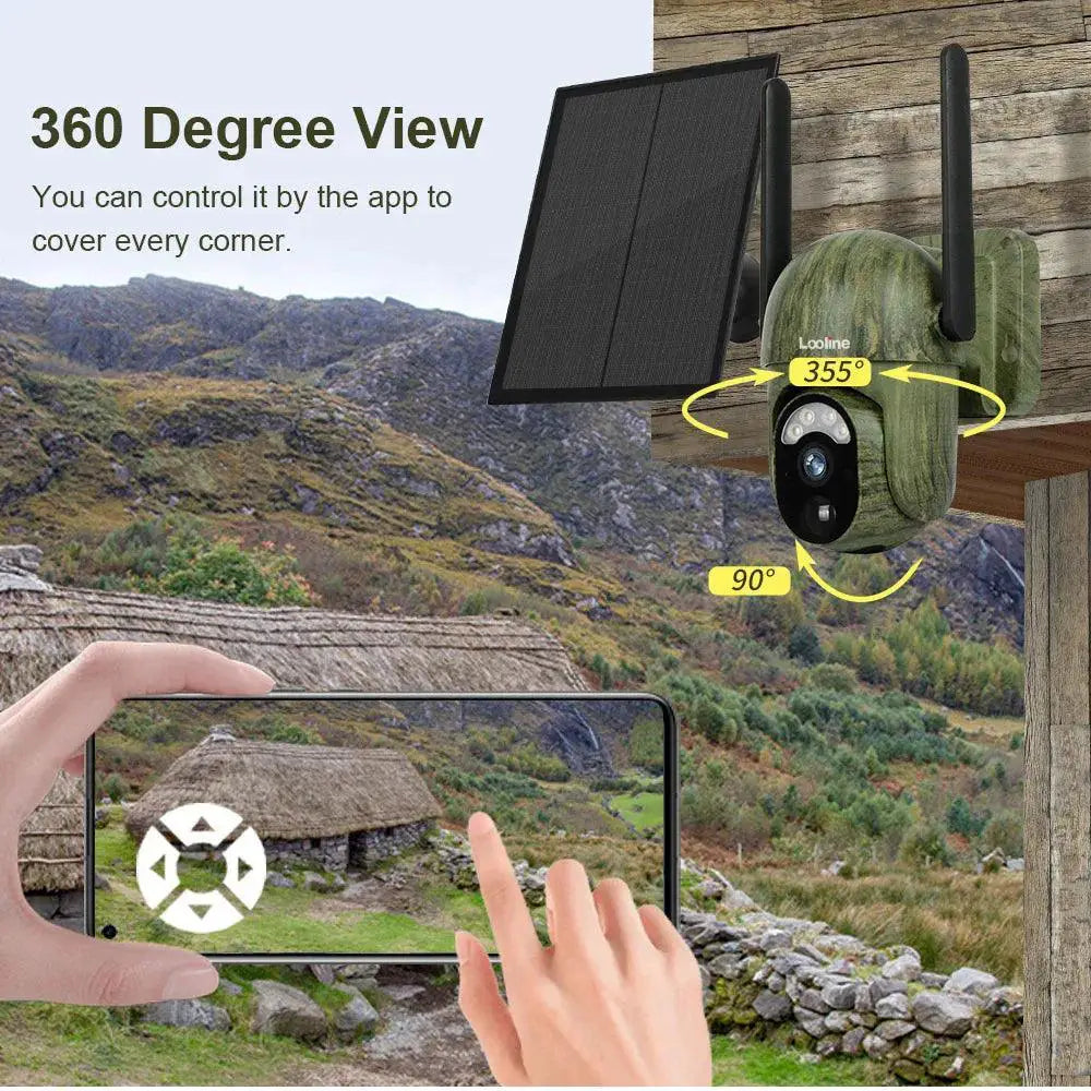 2K Wildlife Solar Camera With Night Vision And Motion Alerts