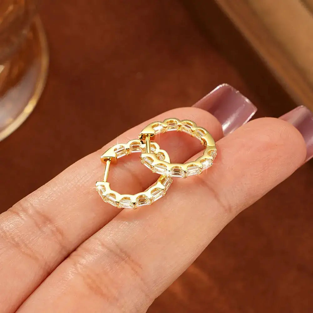 Luxurious Moissanite Hoop Earrings — product image 6