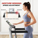 Portable Folding 2 In 1 Walking Pad Treadmill With Incline 2.5HP