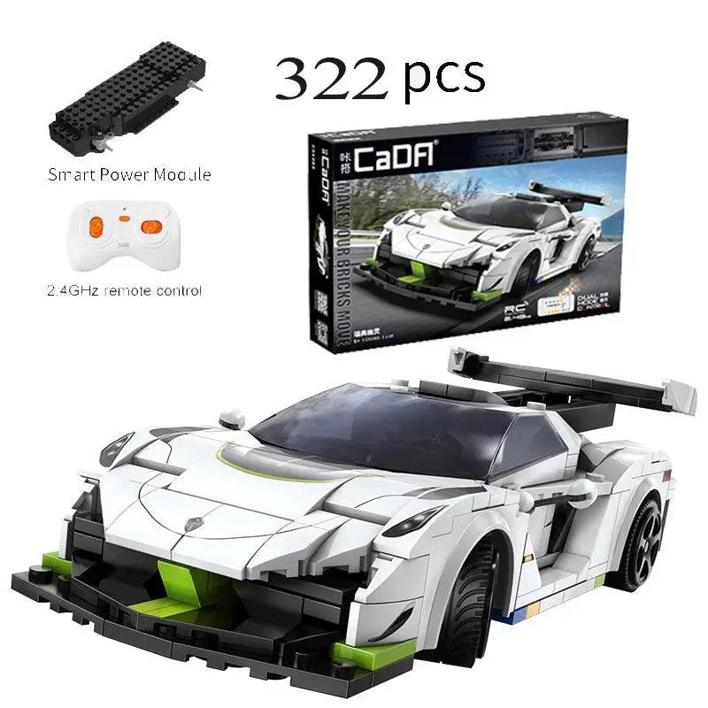 Swedish Ghost RC City Racing Car Programming Toy Block Set