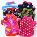 Warm Fleece Dog Coat for Bulldog Walks