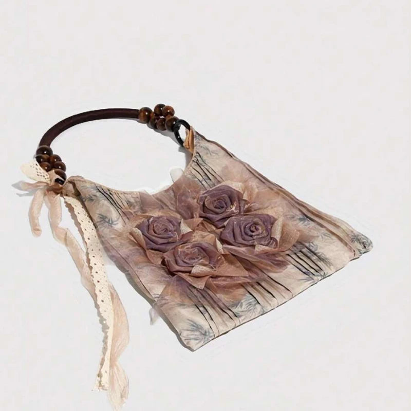 Retro Grass Tie-dye Rose Flower
