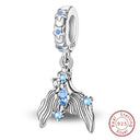 Sterling Silver Blue Purple Butterfly