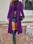 Long Double Breasted Fitted Coat