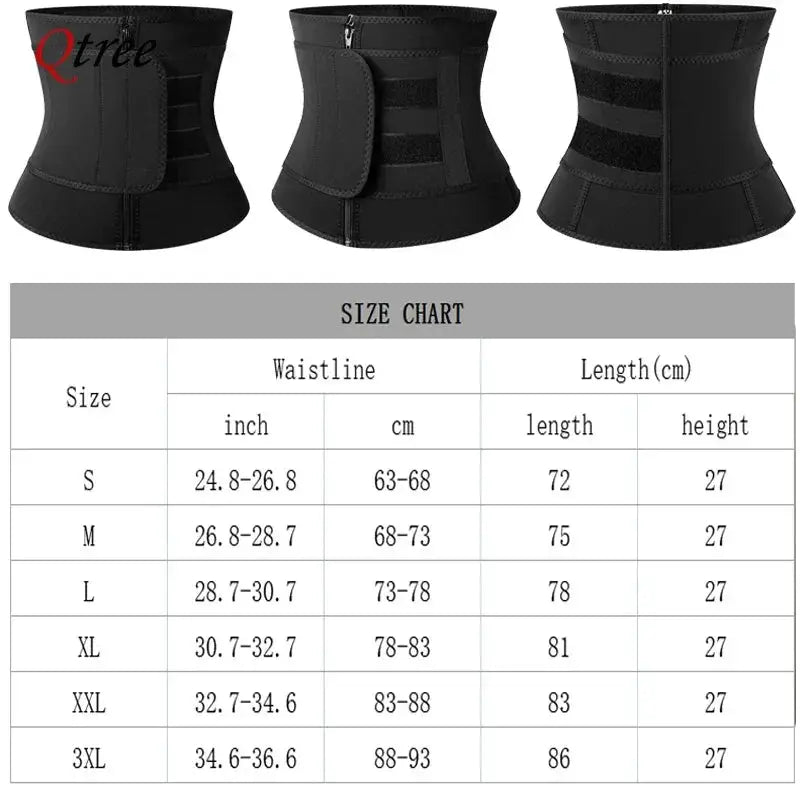 Qtree Men Workout Waist Trainer Tummy Slimming Body Shaper