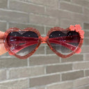 Cute Heart-Shaped Kids Sunglasses with UV Protection Glasses