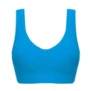 1 Piece Large Size Adjustable Gathered Sports Bra No Bra Pads