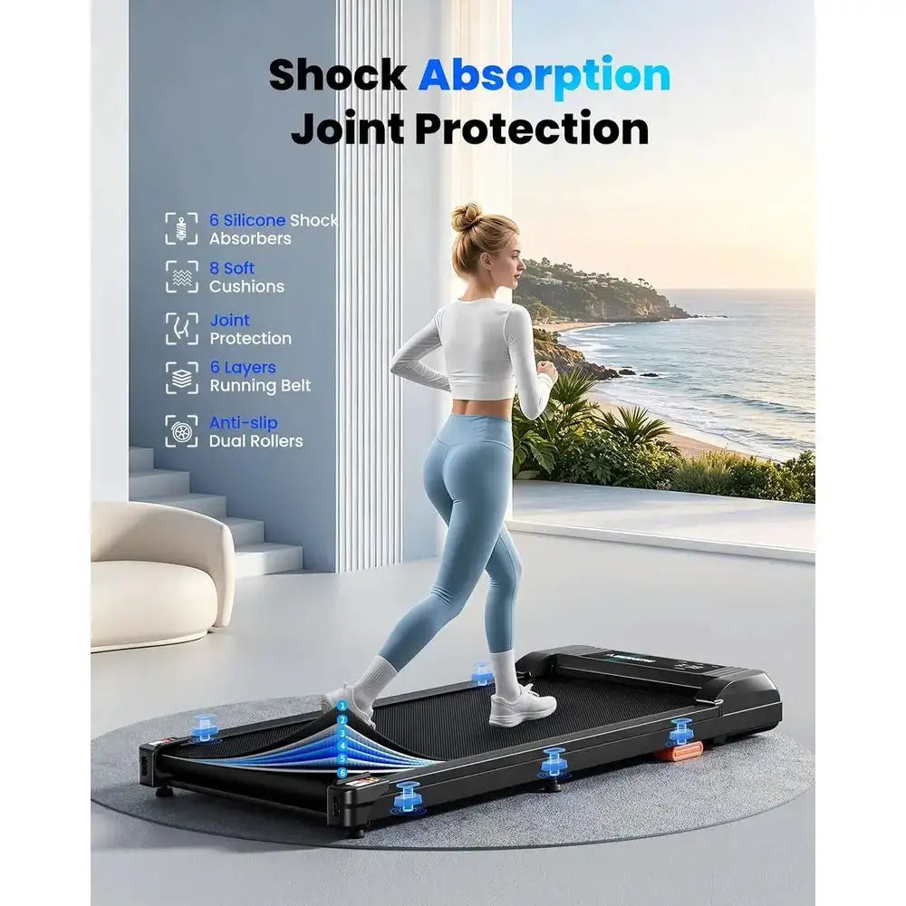 Portable Electric Treadmill Desk 2.5HP, 12% Incline, 280 lbs Capacity, 4-in-1 Walking Pad with Remote & LED Display