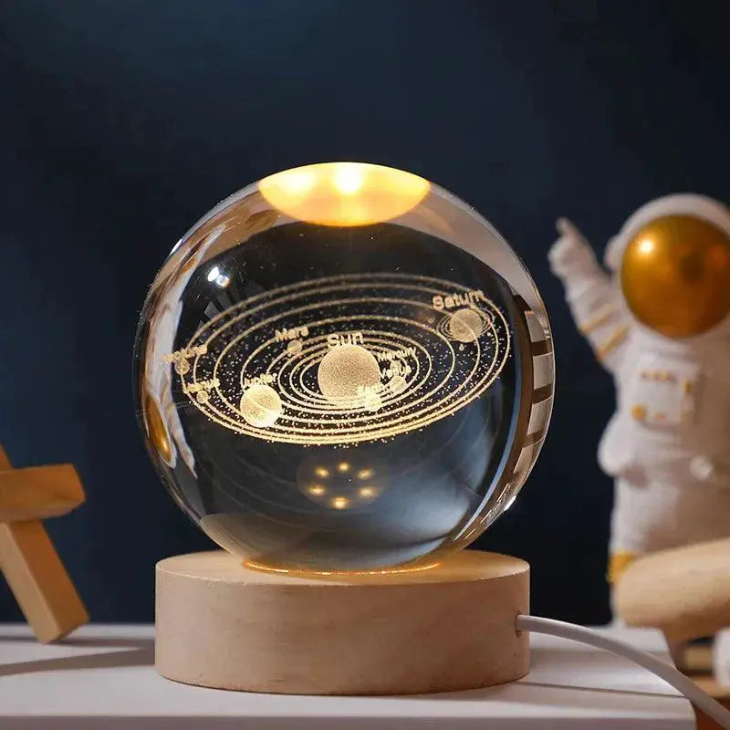 Moon Light Crystal Ball Galaxy Night Light Decor — product view 17