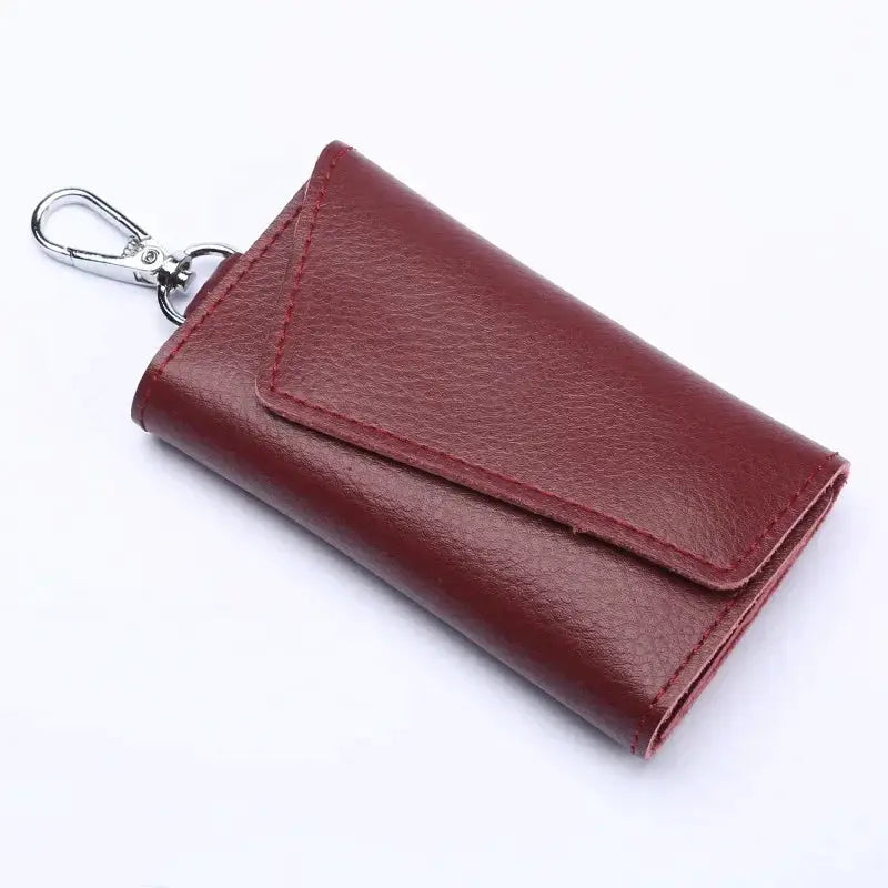 Genuine Leather Keychain For Men Key Holder Organizer Pouch